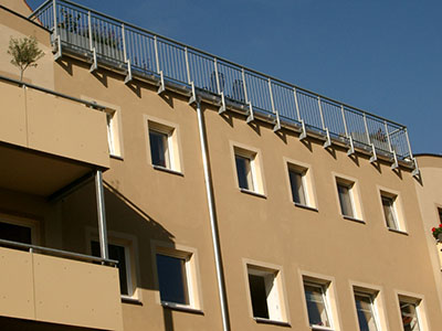 Geländeranlage für Dachterrasse